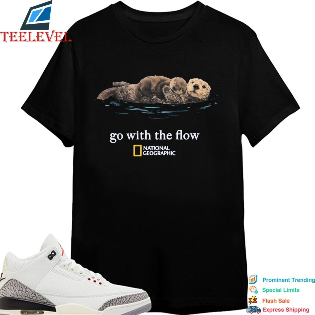 Go With The Flow National Geographic Sea Otter T-Shirts