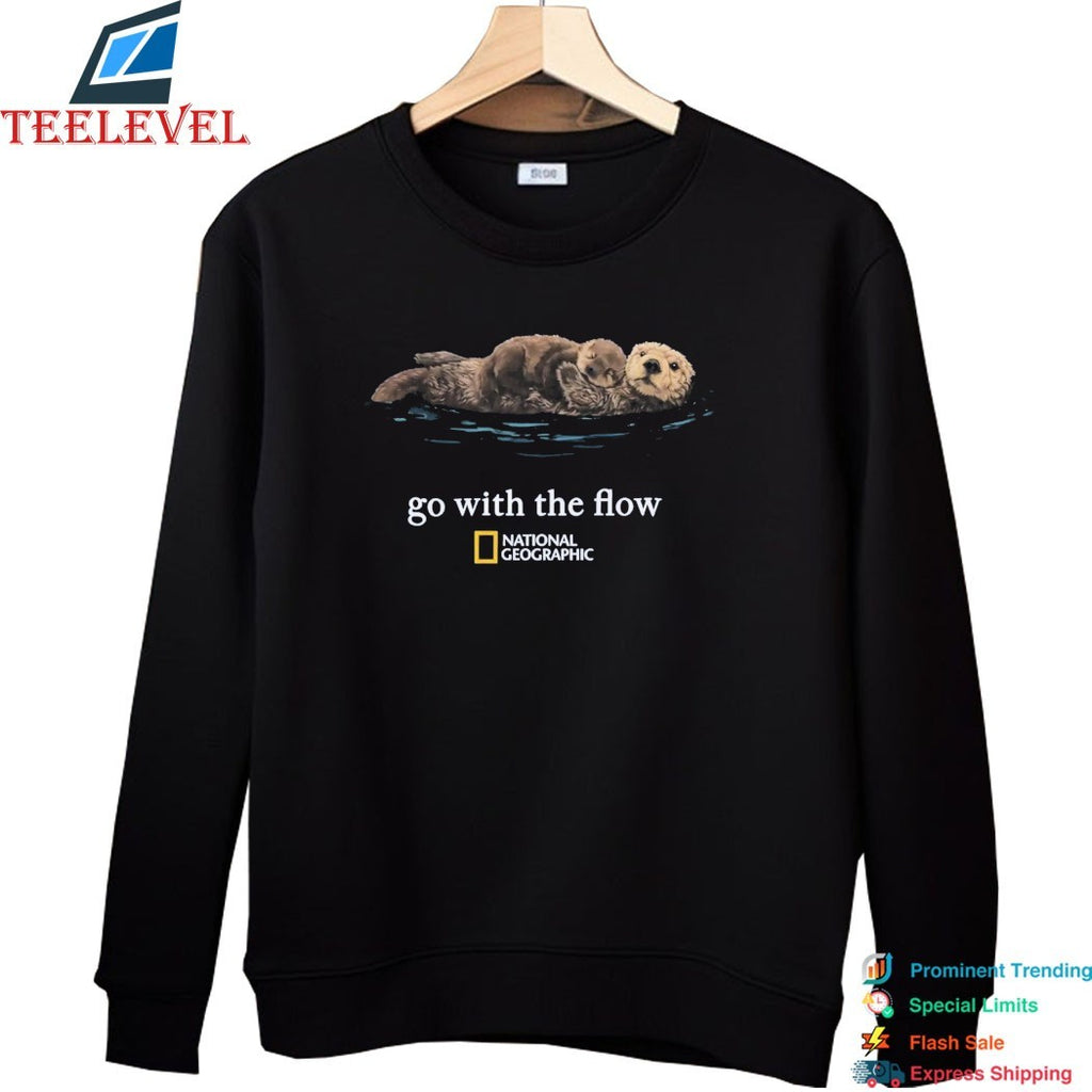 Go With The Flow National Geographic Sea Otter T-Shirts