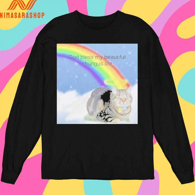 God Bless My Big Chungus Life Cat Shirts