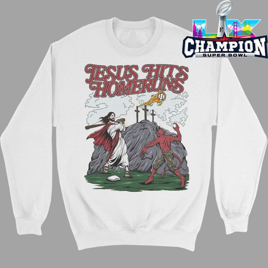 God Vs Devil Jesus Hits Homeruns Shirt
