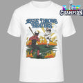 God Vs Devil Jesus Throws Heaters Shirt