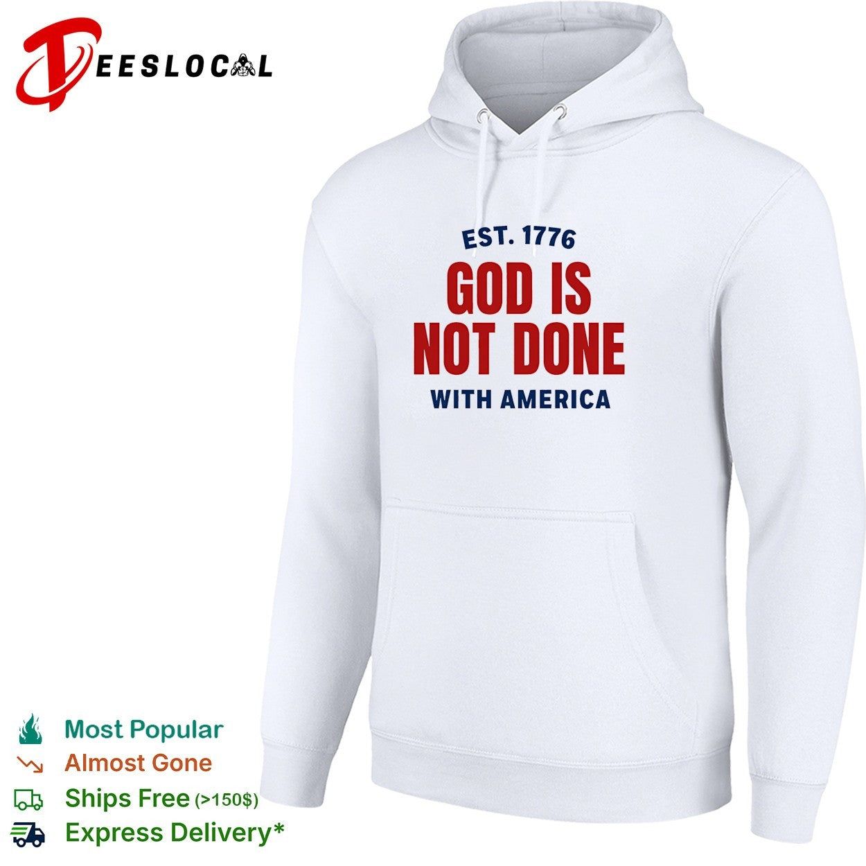 God is not done with America est 1776 shirt