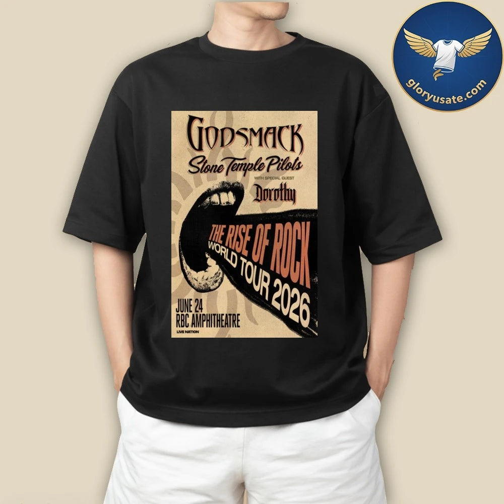 Godsmack RBC Amphitheatre June 24 2026 Tour Poster Shirt