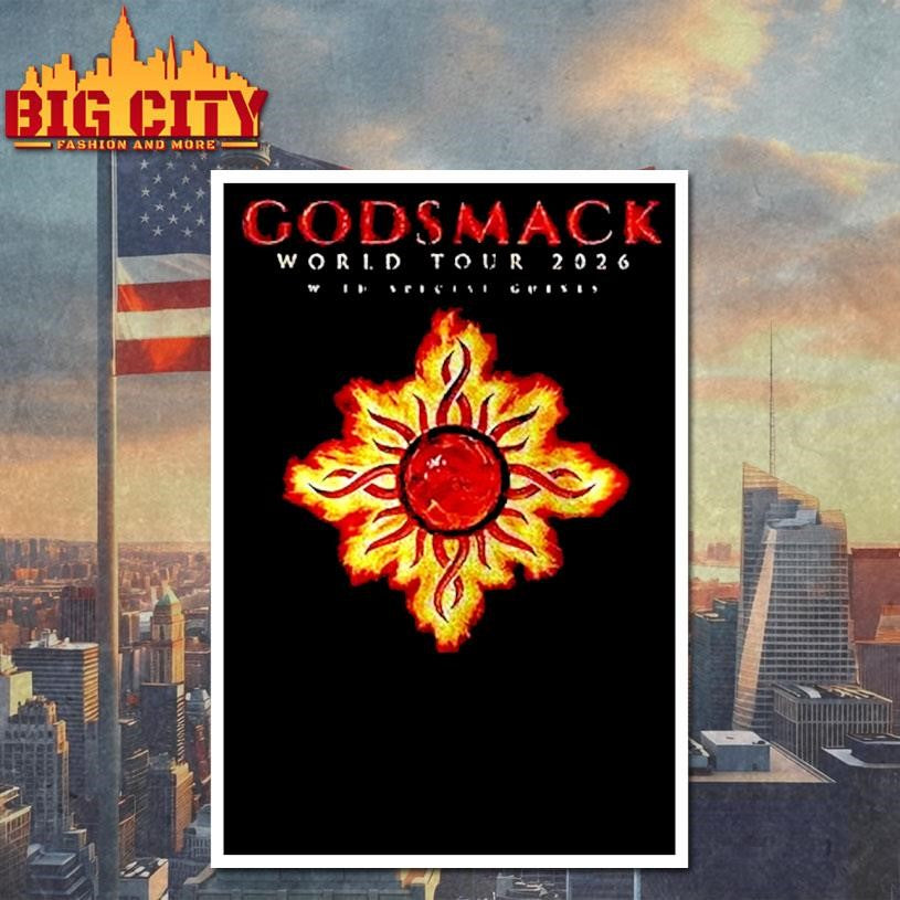 Godsmack World Tour 2026 Europe Tour Dates Schedule Shirt