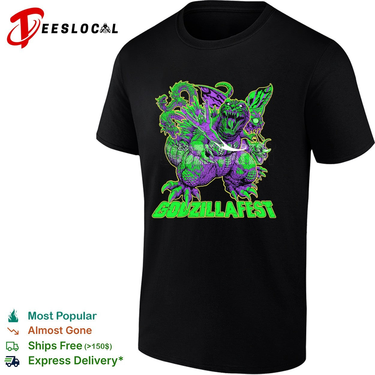 Godzilla GODZILLAFEST kaiju monsters shirt