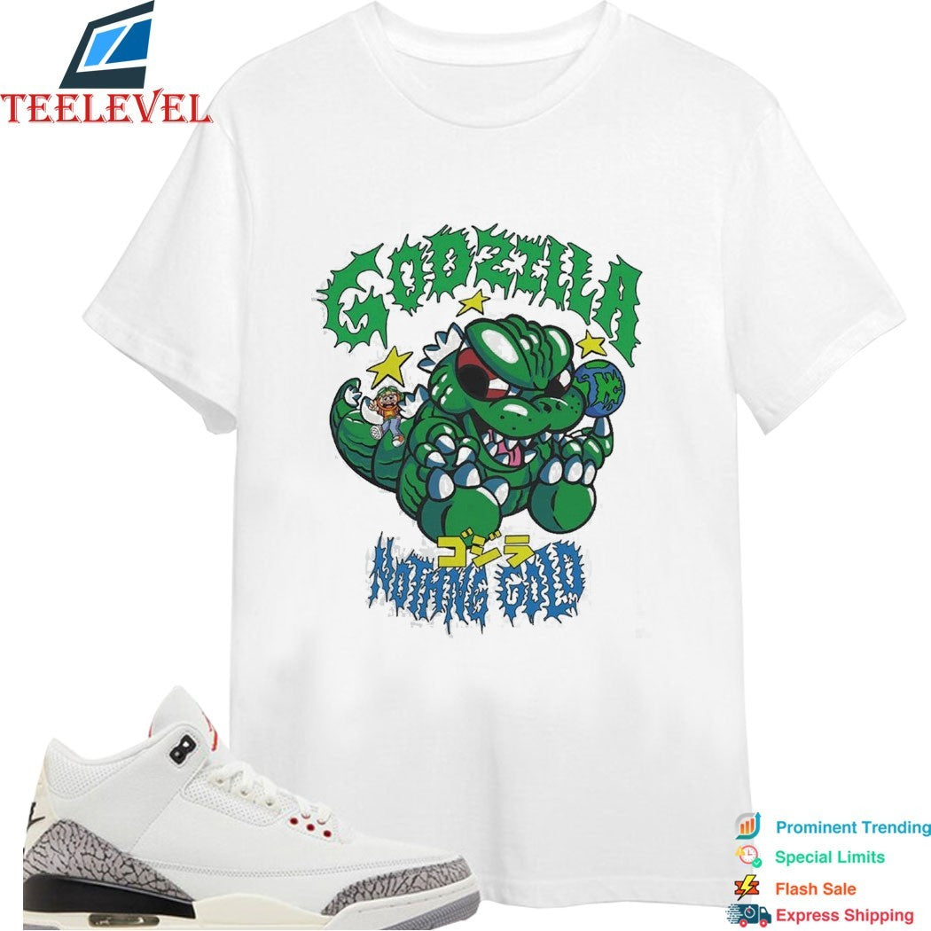 Godzilla X Nothing Gold Engee Pop Up Cartoon T-shirts