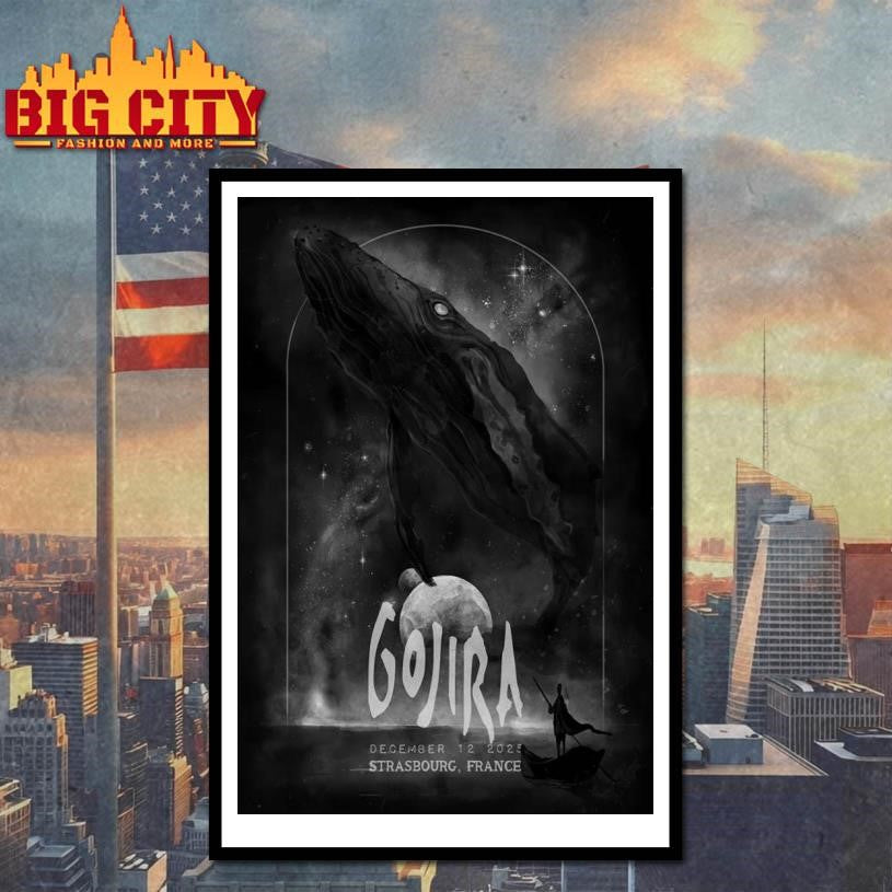 Gojira Dec 12 2025 Zenith De Strasbourg France Poster Shirt