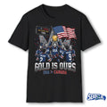 Gold Is Ours Hockey USA Canada USA Flag Graphic for Fans shirt