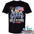 Gold Is Ours Hockey Usa Big Than Canada Usa Flag Shirt