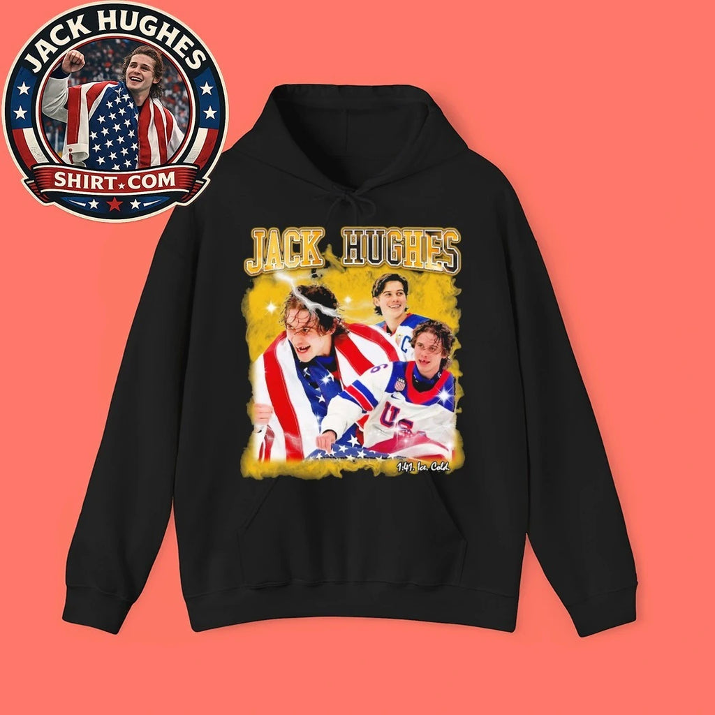Gold Sealed Forever the Jack Hughes 1 Vs 1 Ice Cold Graphic T-Shirt