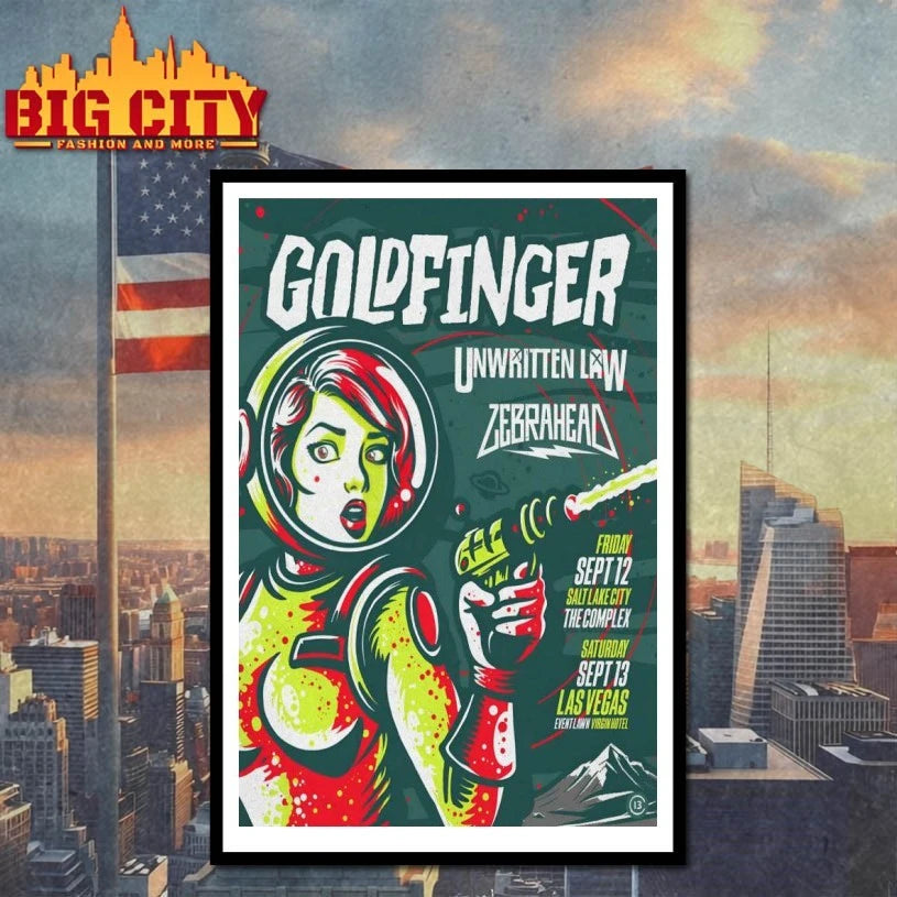 GoldFinger Sep 13 2025 Event Lawn Virgin Hotels Las Vegas NV Poster shirt