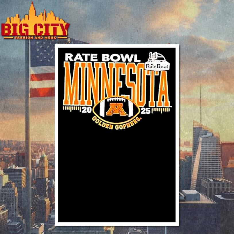 Golden Gophers 2025 Rate Bowl Shirt
