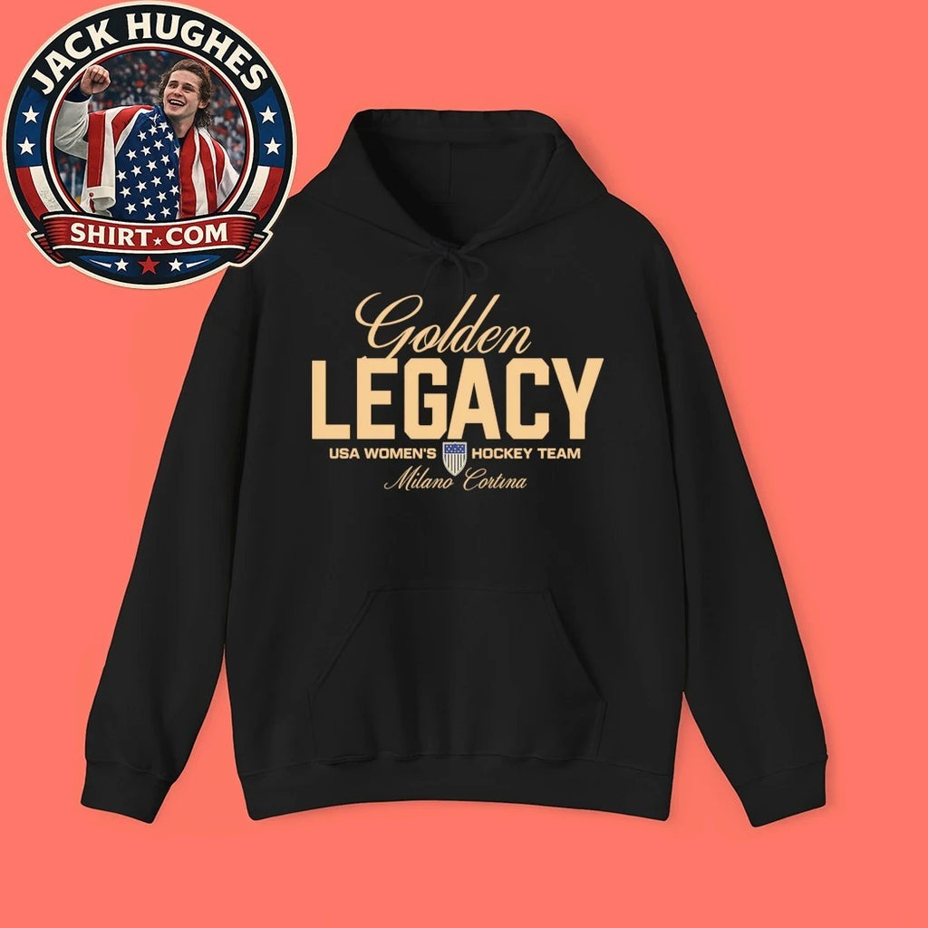Golden Legacy USA Women’s Hockey Team Flag Shirt