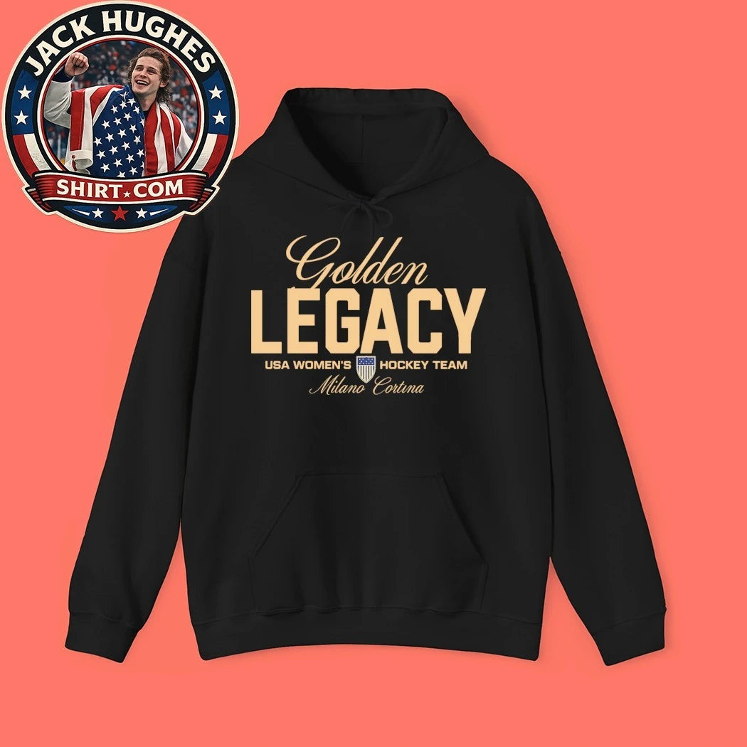 Golden Legacy USA Women’s Hockey Team Flag Shirt