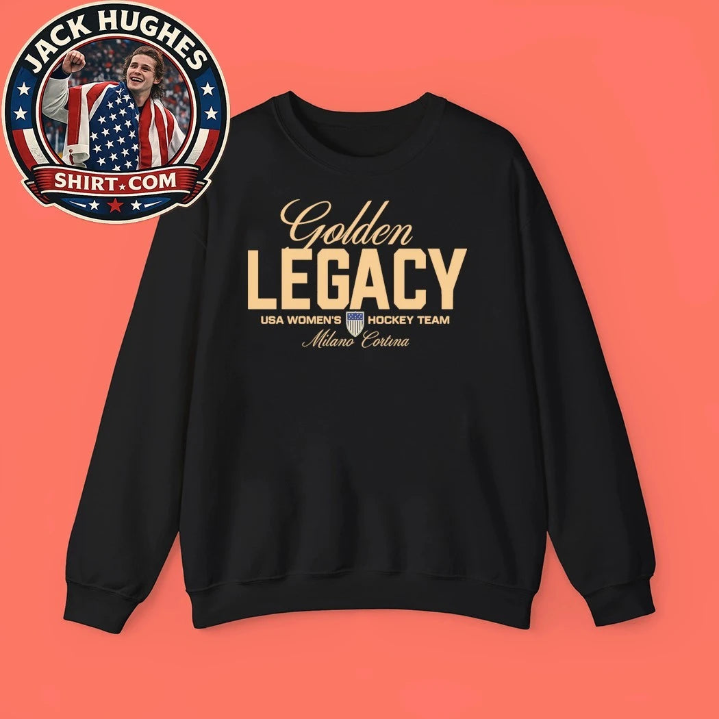 Golden Legacy USA Women’s Hockey Team Flag Shirt
