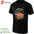 Golden arches restaurant America 250th anniversary fireworks poster shirt
