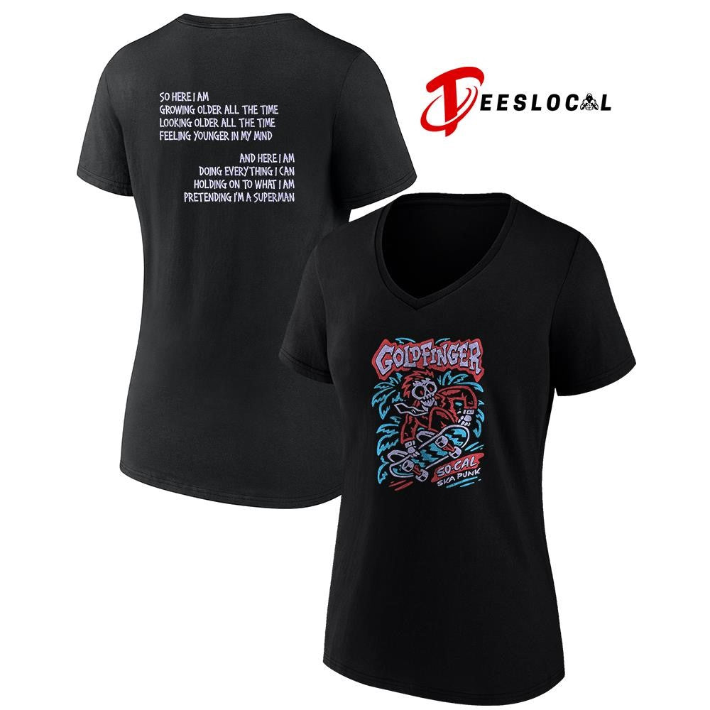 Goldfinger So Cal Ska punk so here I am growing older all the time looking older skeleton shirt