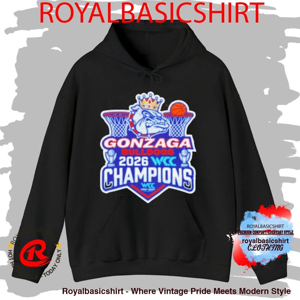 Gonzaga Bulldogs 2026 WCC Champions West Coast Conference Shirt