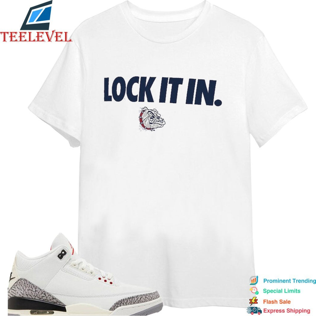 Gonzaga Bulldogs Lock It In  T-Shirts