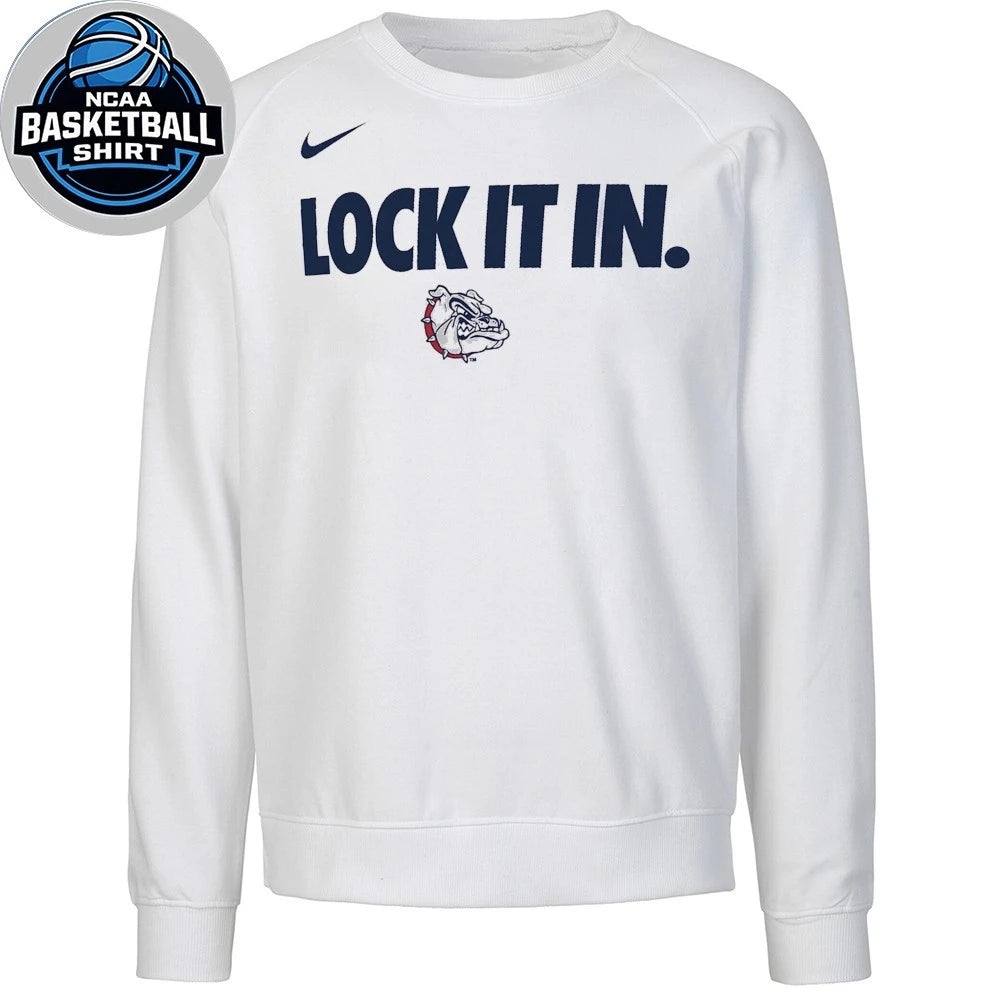 Gonzaga Bulldogs March Madness Lock It In 2026 On-Court Bench Shirt