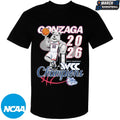 Gonzaga Bulldogs Men’s Basketball BCC Champions 2026 Mascot Trophy T-Shirts
