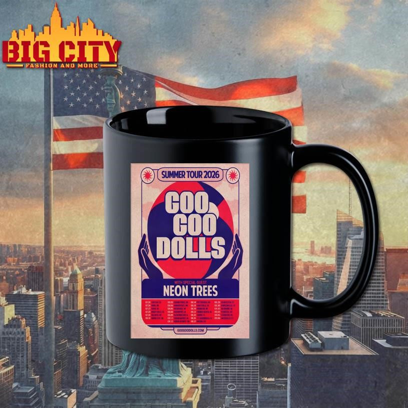 Goo Goo Dolls 2026 Summer Tour Poster Shirt