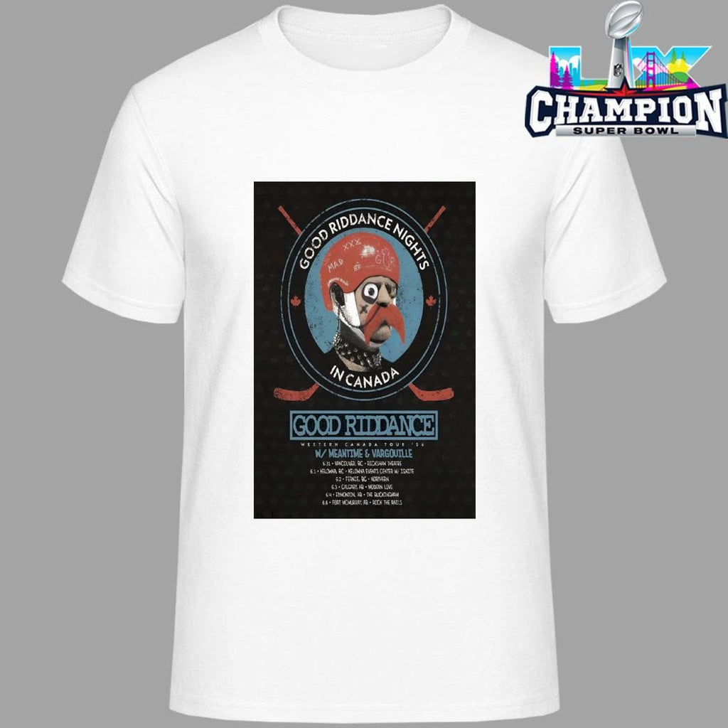 Good Riddance 2026 Western Canada Tour Shirt