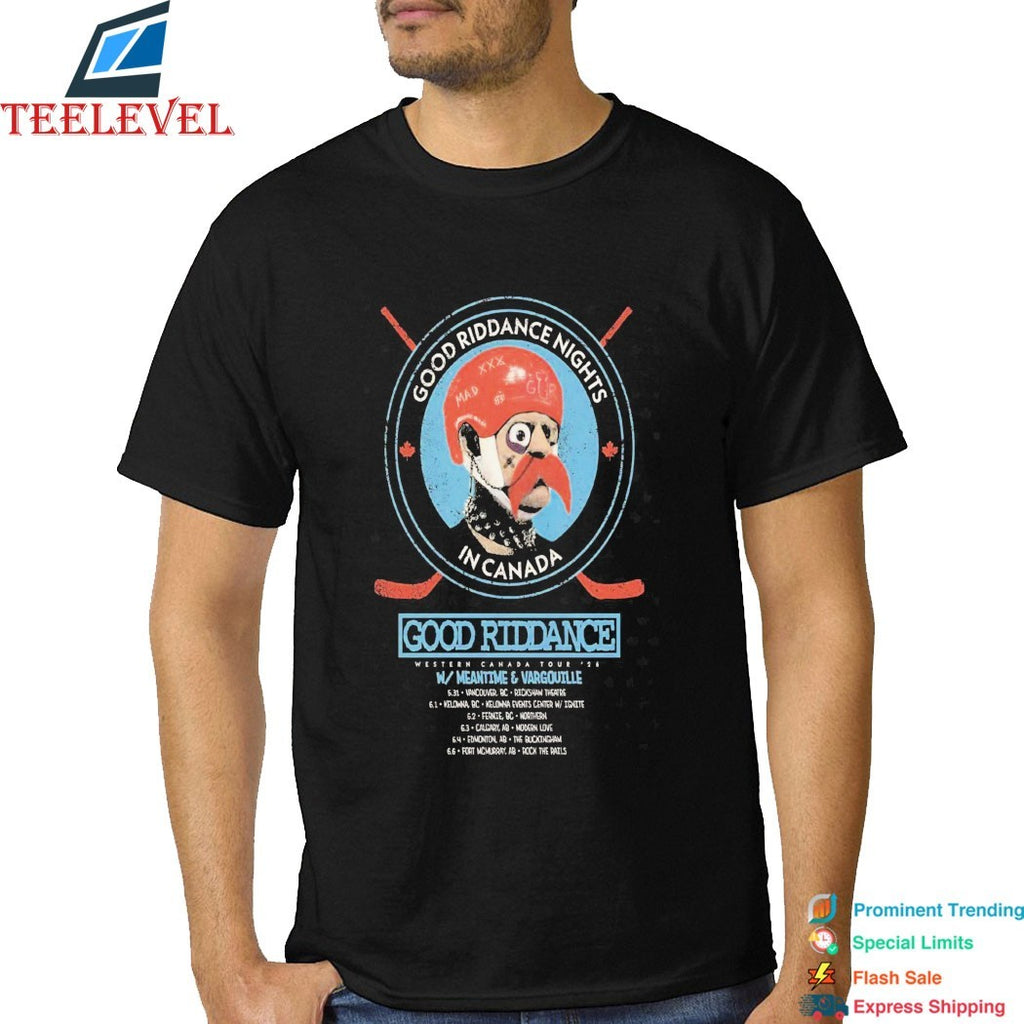 Good Riddance Western Canada Tour 2026 Dates T-shirts