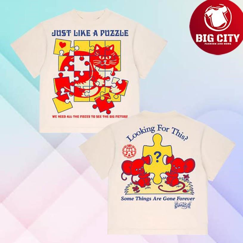 Goodbyepress Le Puzz Like A Puzzle Two Sided Shirt