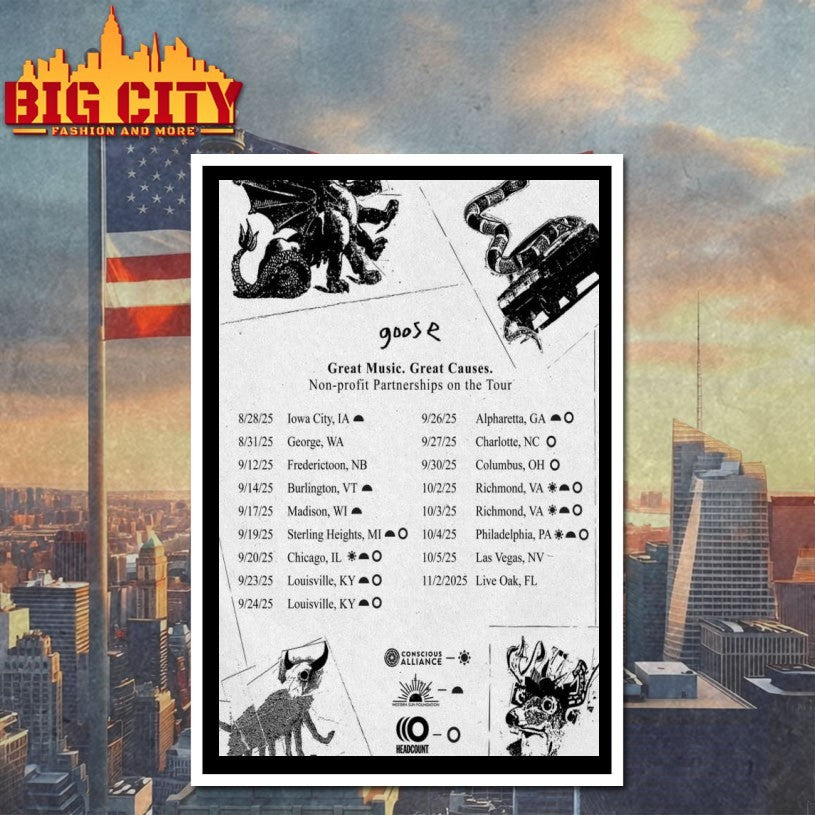 Goose Fall Tour 2025 Poster Shirt