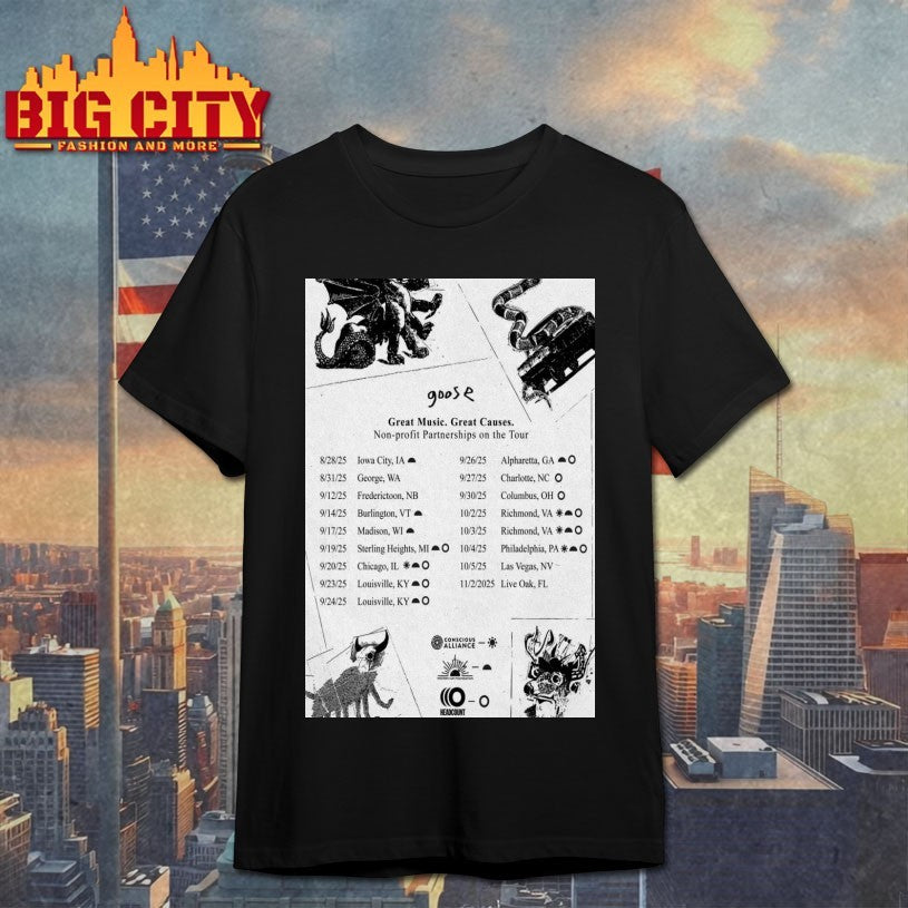 Goose Fall Tour 2025 Poster Shirt