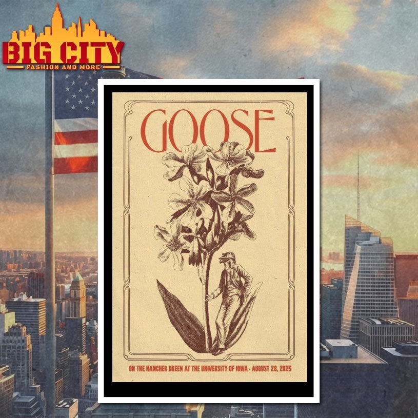 Goose Hancher Green At The University Of Iowa On Aug 28 2025 Poster Shirt