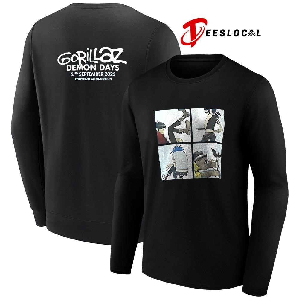 Gorillaz Demon Days cartoon graphic shirt