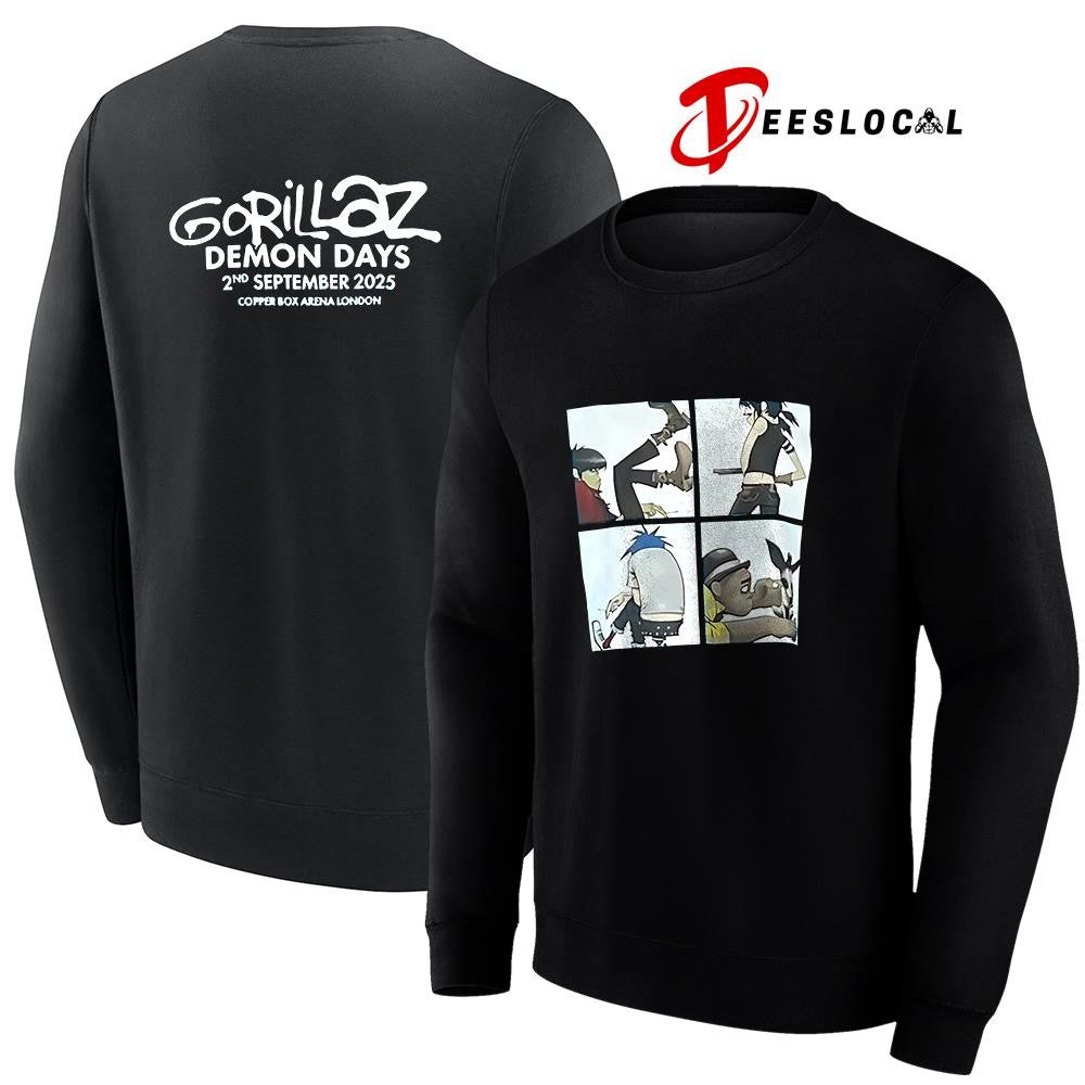 Gorillaz Demon Days cartoon graphic shirt