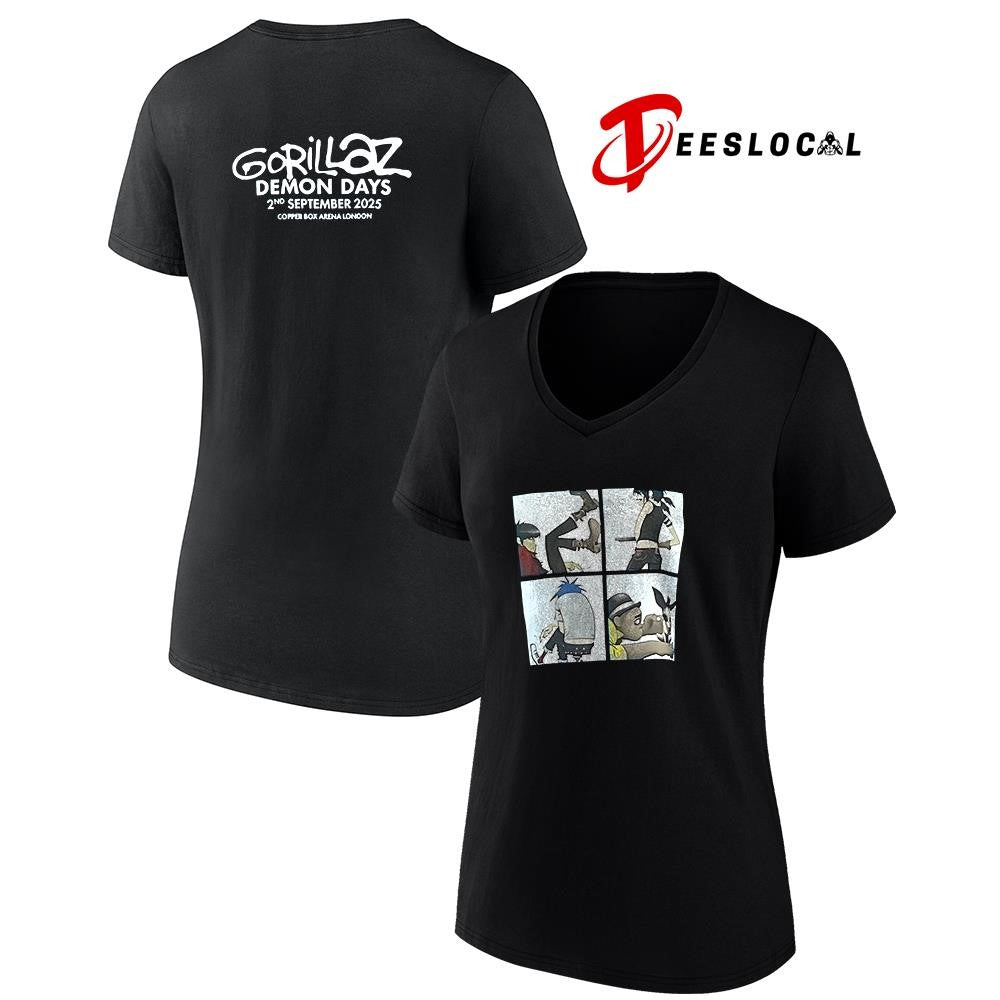 Gorillaz Demon Days cartoon graphic shirt