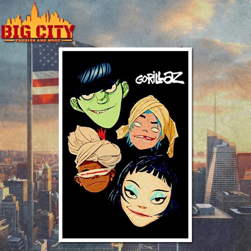 Gorillaz The Mountain Heads Graphic Shirt
