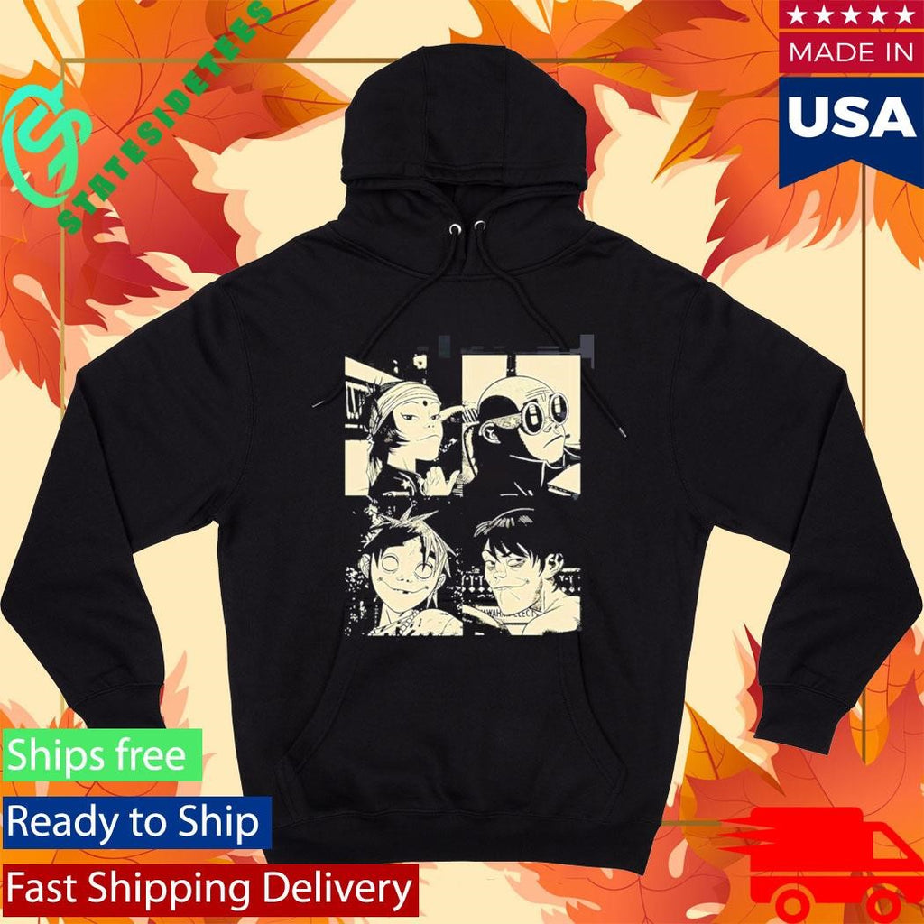 Gorillaz The Mountain Tour 2026 Europe And UK Merch With Dates T-Shirt