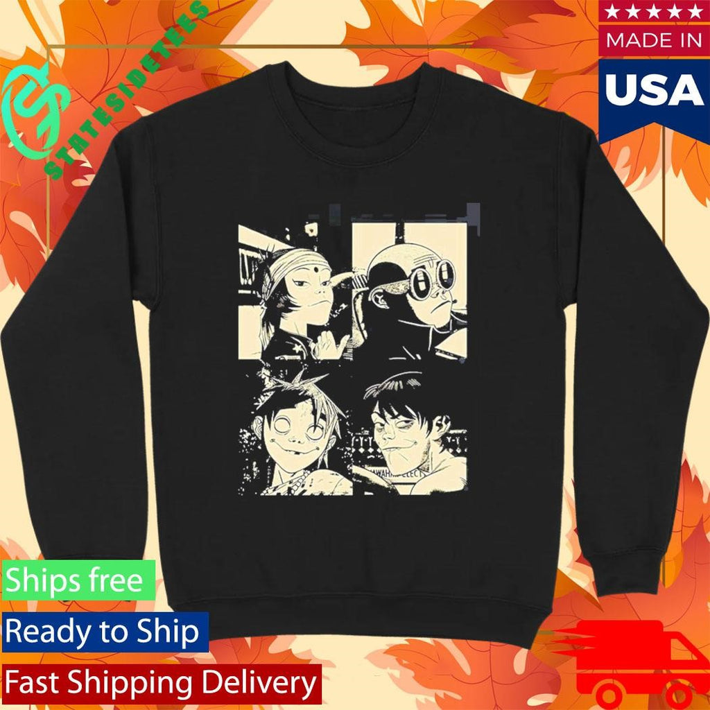 Gorillaz The Mountain Tour 2026 Europe And UK Merch With Dates T-Shirt