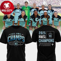 Gotham FC Celebrate NWSL Champions 2025 Sky Blue New York Two Sided Shirt