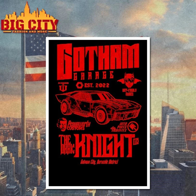Gotham Garage EST 2022 the dark Knight shirt