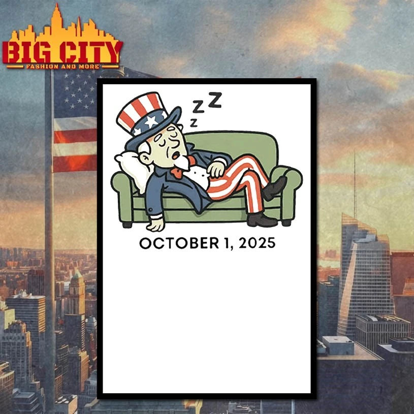 Government Shutdown Sleeping Uncle Sam shirt