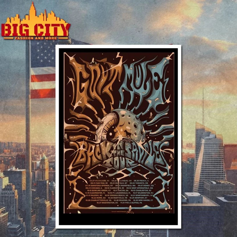 Gov’t Mule 2025 Back In The Saddle Tour Poster shirt