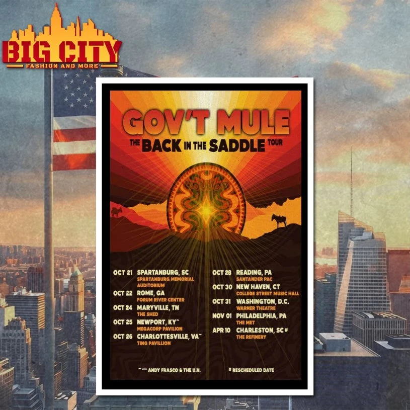 Gov’t Mule Fall Tour 2025 Poster Shirt