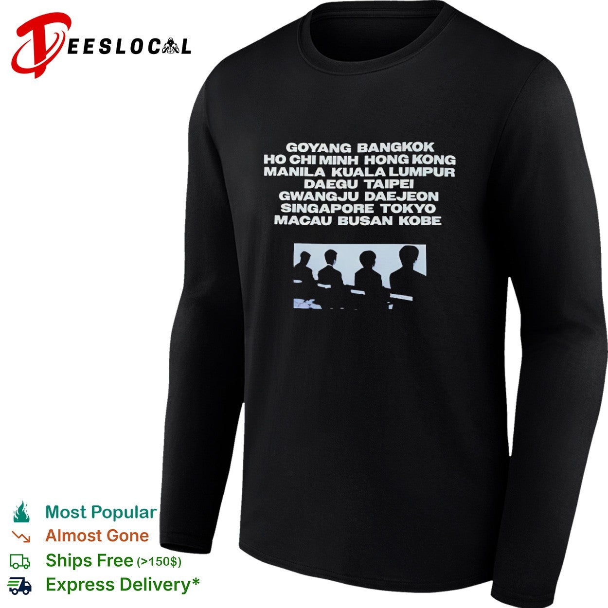 Goyang Bangkok Ho Chi Minh Hong Kong Manila Kuala Lumpur Daegu Taipei Gwangju shirt