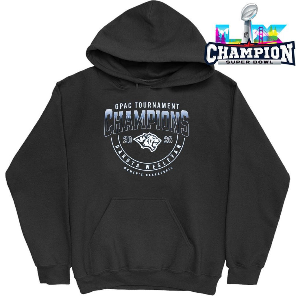 Gpac Tournament Champions Dakota Wesleyan Women’s Basketball Shirt