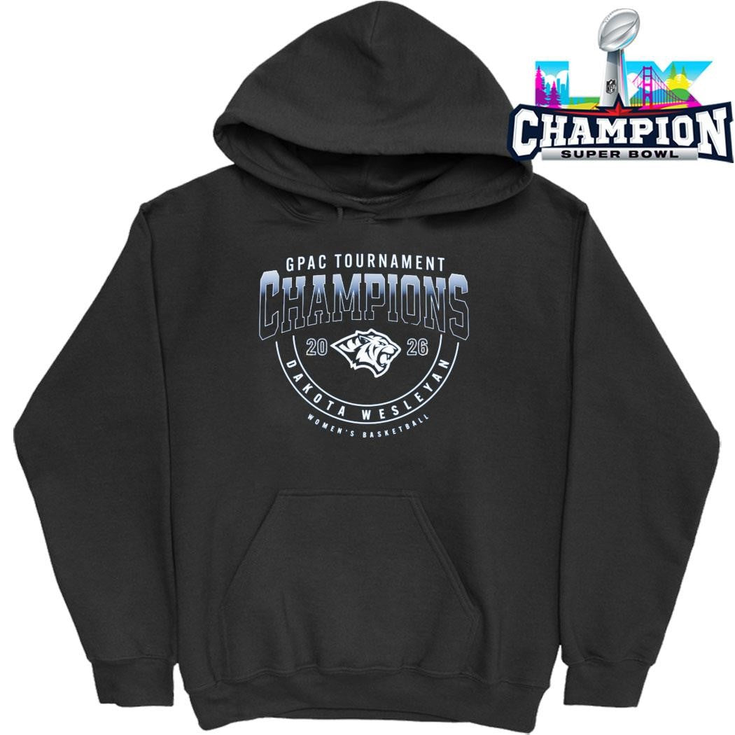Gpac Tournament Champions Dakota Wesleyan Women’s Basketball Shirt