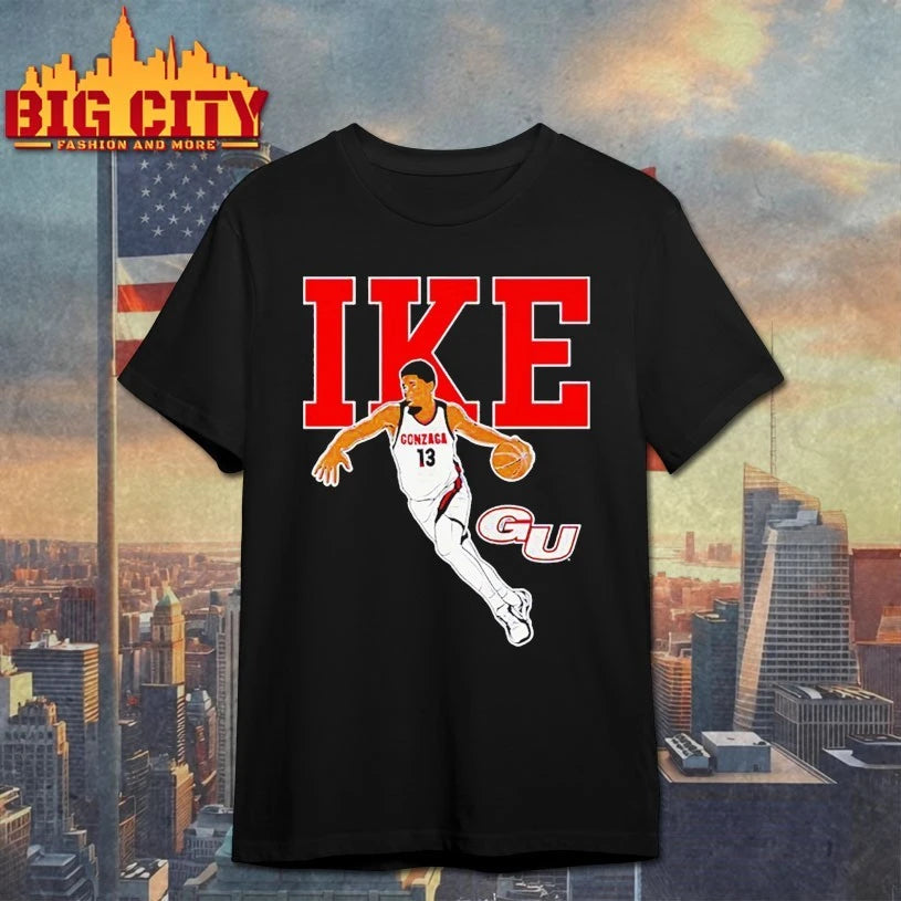 Graham Ike Gonzaga Bulldogs basketball name and pose shirt