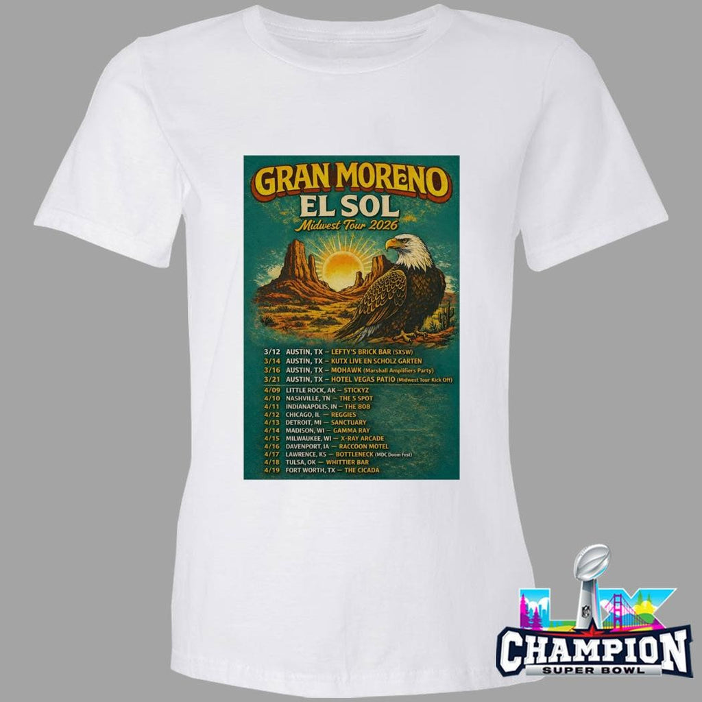 Gran Moreno Tour Midwest 2026 Shirt