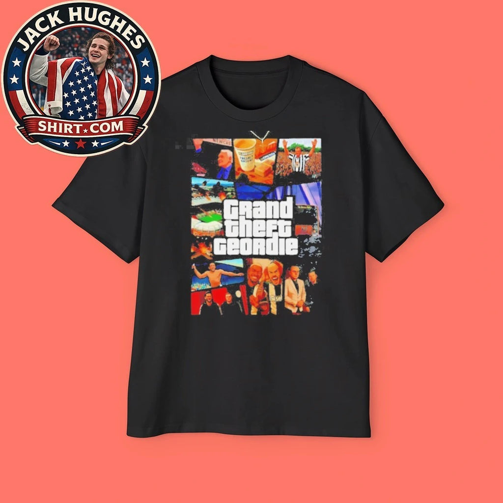 Grand Theft Geordie Newcastle United Football Club Parody Shirt