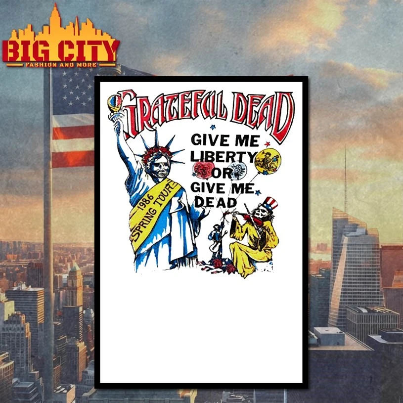 Grateful Dead 1986 Spring Tour Give me Liberty or Give me Dead Lot shirts